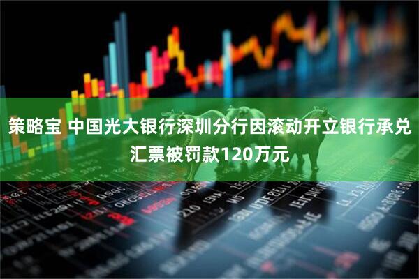策略宝 中国光大银行深圳分行因滚动开立银行承兑汇票被罚款120万元